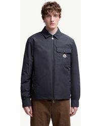 メンズ Moncler Tuxダウンシャツジャケット ブラック | Lyst
