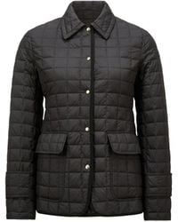 Moncler - Giacca Camicia Imbottita Epinal Con Trapuntatura A Quadri, Donna, Taglia - Lyst