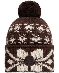 Moncler - Moncler Jacquard Knit Beanie - Lyst