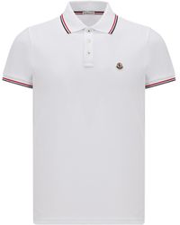 Moncler - Logo-appliqué Regular-fit Cotton Polo Shirt - Lyst
