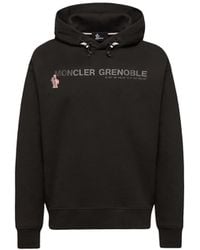 Moncler - Moncler Coordinates Logo Cotton Hoodie - Lyst