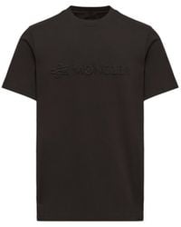 Moncler - Moncler Logo Cotton T-Shirt - Lyst