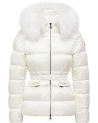 Moncler - Moncler Boed Hooded Shearling-Trimmed Short Down Jacket - Lyst