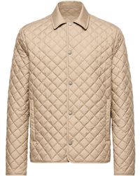 Moncler - Moncler Avrelie Diamond Quilted Padded Shirt Jacket - Lyst