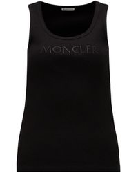 Moncler - Débardeur à logo brodé - Lyst