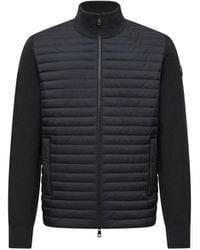 Moncler - Moncler Padded Wool & Cashmere Zip-Up Cardigan - Lyst