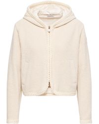 Moncler - Moncler Waffle Knit Zip-Up Hoodie - Lyst