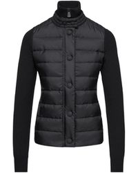 Moncler - Moncler Padded Wool Cardigan - Lyst
