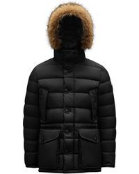 Moncler - Piumino lungo cluny - Lyst
