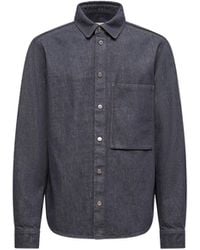 Moncler - Chemise À Manches Longues En Denim - Lyst