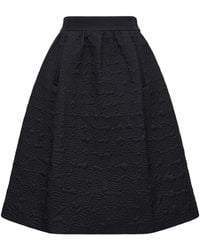 Moncler - Moncler Leaf-Quilted Padded A-Line Skirt - Lyst