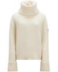 Moncler - Maglione dolcevita in lana - Lyst