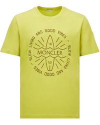 Moncler - Camiseta con motivo de surf bordado - Lyst