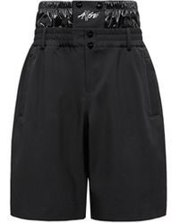 Moncler x A$AP ROCKY - Moncler Logo Print Shorts - Lyst