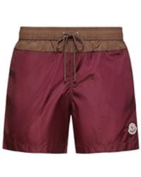 Moncler - Moncler Contrast Swim Shorts - Lyst