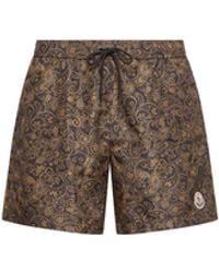 Moncler - Moncler Paisley Print Swim Shorts - Lyst
