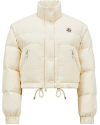 Moncler - Plumífero Corto 2 En Selle, Mujer, Talla - Lyst