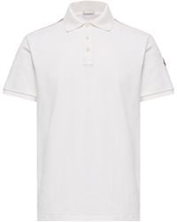 Moncler - Moncler Tricolor-Trimmed Cotton Piquet Polo Shirt - Lyst