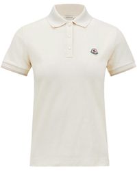 Moncler - Moncler Logo Cotton Piquet Polo Shirt - Lyst