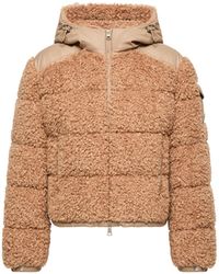 Moncler - Moncler Alpestre Hooded Teddy Short Down Jacket - Lyst