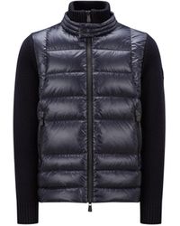 3 MONCLER GRENOBLE - Padded Wool Zip-Up Cardigan - Lyst