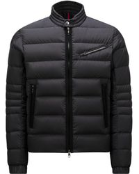 Moncler - Souillet Short Down Biker Jacket - Lyst