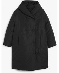 monki long puffer coat