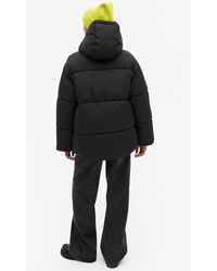 Monki - Oversized Hooded Puffer Jacket - Lyst