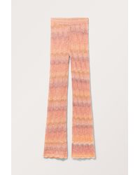 Monki - Stretchy Knitted Trousers - Lyst