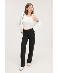 Monki - Stretchy Sporty Suit Trousers - Lyst