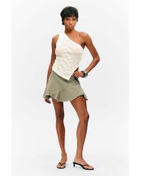 Monki - Knitted One-shoulder Top - Lyst