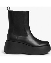 Monki - Ankle-high Chelsea Flatform Boots - Lyst