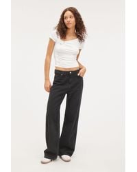 Monki - Naoki Jeans Black - Lyst