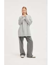 Monki - Oversized Crewneck Sweater - Lyst