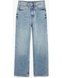 Monki - Zami Extra High Waist Straight Jeans - Lyst