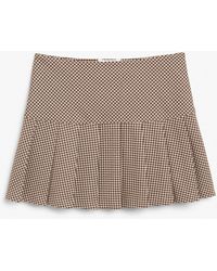 Monki - Classic Pleated Mini Skirt - Lyst