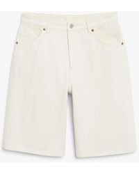 FRAME SHORTS PAPERBAG LEATHER in Weiß Damen Bekleidung Kurze Hosen Business Shorts und smarte Shorts 