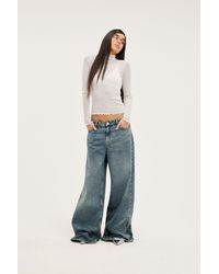 Monki - Giga Low Waist Loose Jeans - Lyst