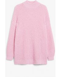 Monki - Chunky Knit Sweater - Lyst