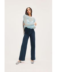 Monki - Regular Waist Straight Leg Trousers - Lyst