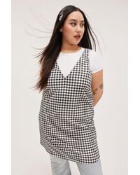 Monki - Short V-Neck A-Line Dress - Lyst