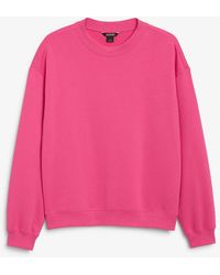 Monki - Lässiger pullover rosa - Lyst