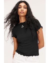 Monki - Fitted Smock Top - Lyst