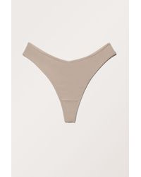 Monki - Extra Cheeky Smooth Thongs - Lyst