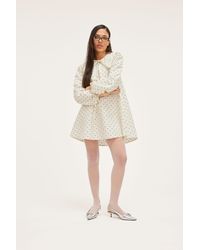 Monki - Collared A-line Dress - Lyst