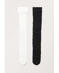 Monki - 2-pack Lace Knee Socks - Lyst