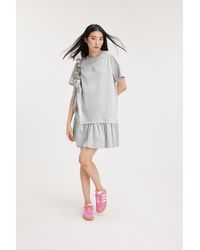 Monki - Mini Short Sleeve Cotton Dress - Lyst