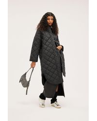 Monki - Oversized Quilted Puffer Coat - Lyst