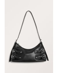Monki - Faux Leather Hand Bag With Studs - Lyst