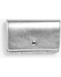 Monki Faux Leather Card Case - Metallic